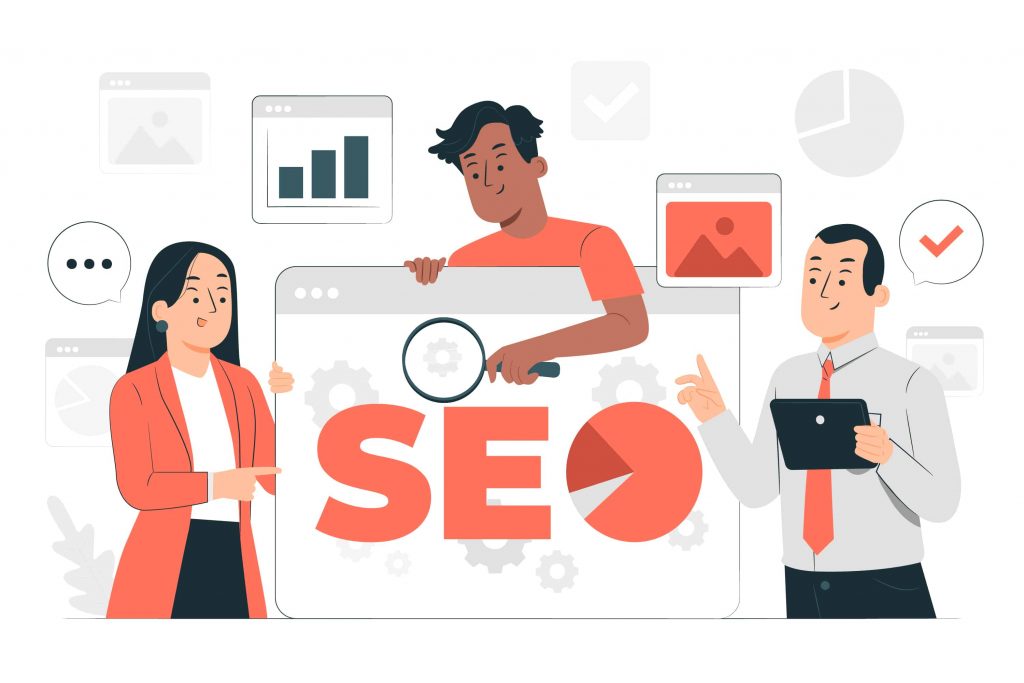 Presentación SEO con recursos animados
