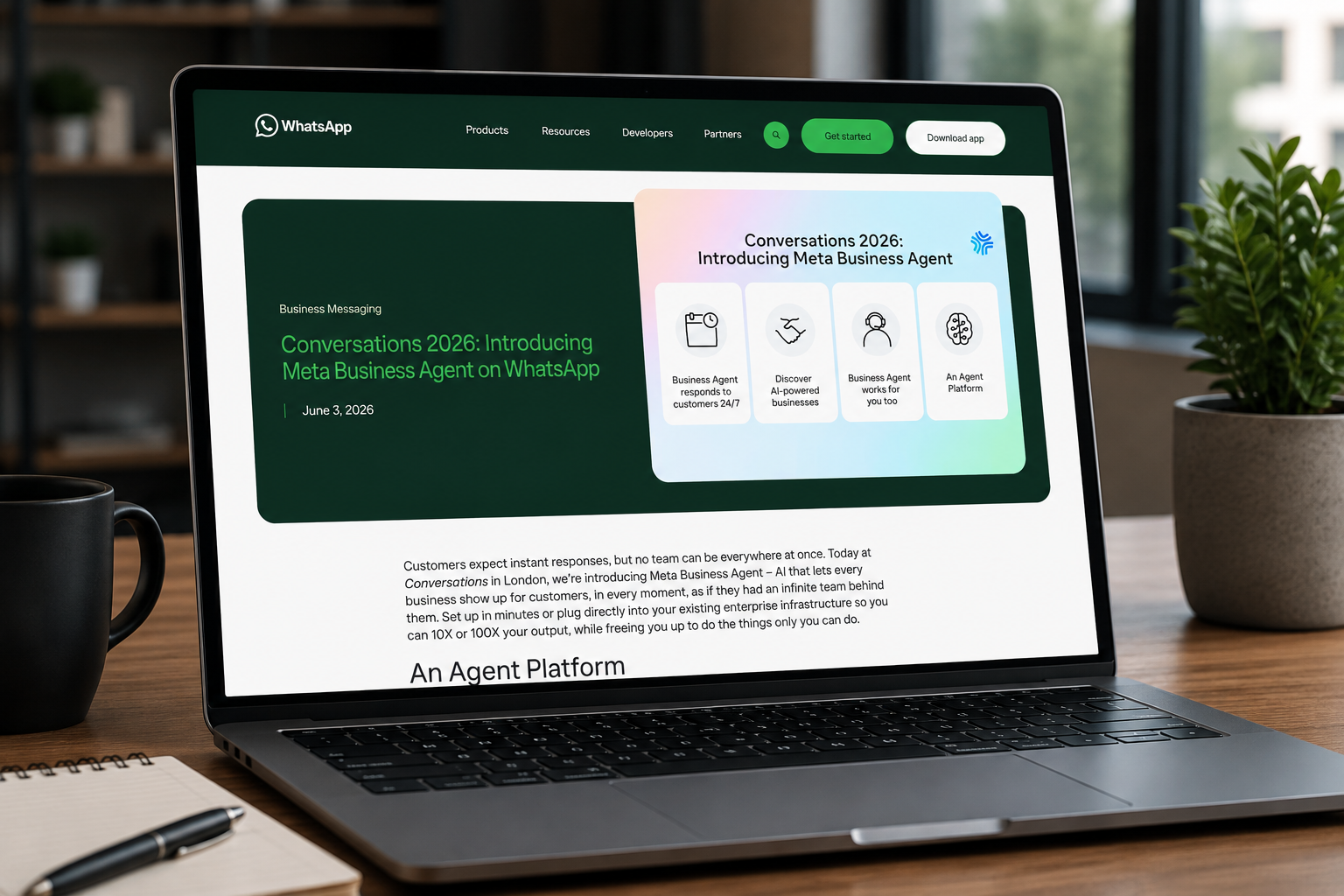 Meta Business Agent como agente de IA para atención al cliente en WhatsApp